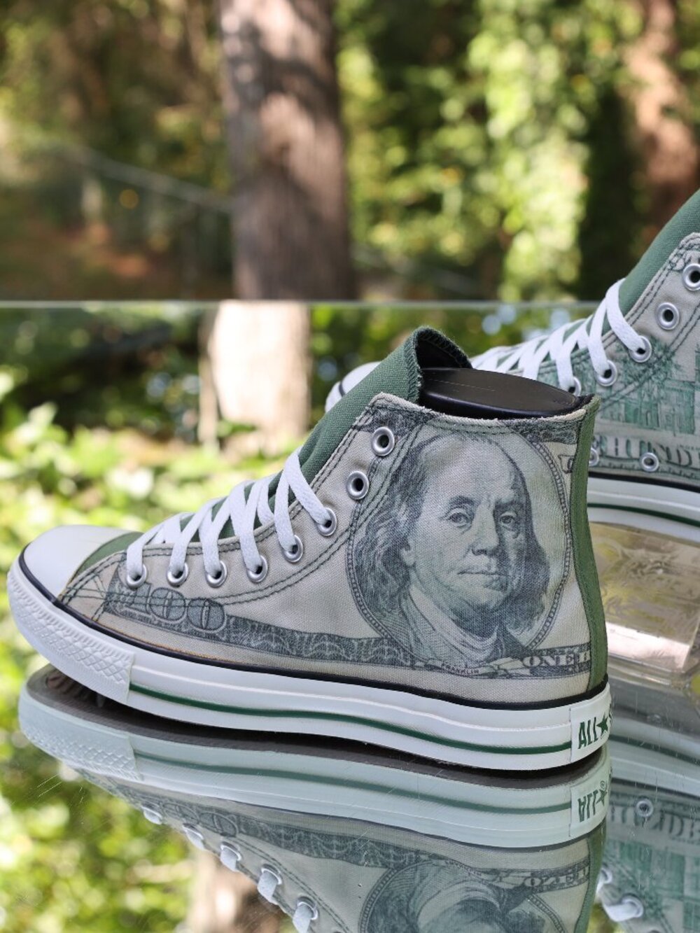 Converse Chuck Taylor All Star Hi Dollar Money Print 2010 - Picture 13 of 16